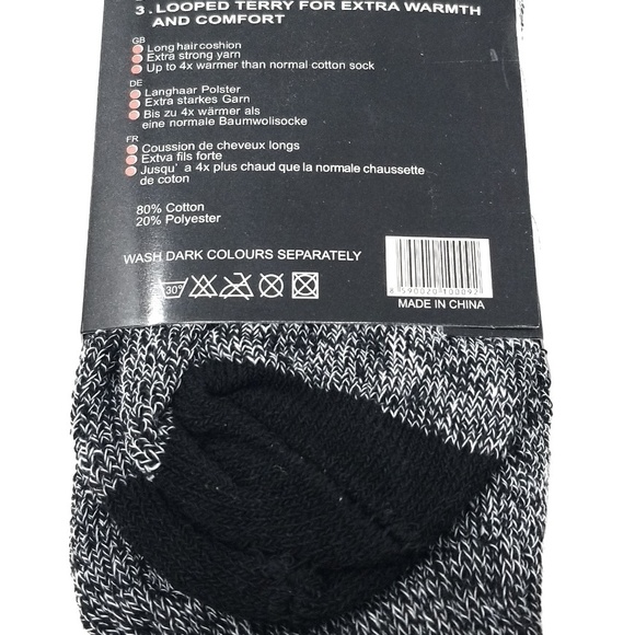 Men's Thick Warm Thermal Boot Socks, Winter Sox Size 9-13, 3-PACK - Picture 2 of 3